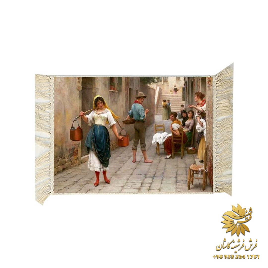 تابلو فرش ماشینی ابریشمی