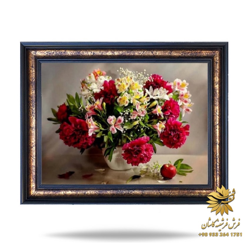 تابلو فرش گل و بوته