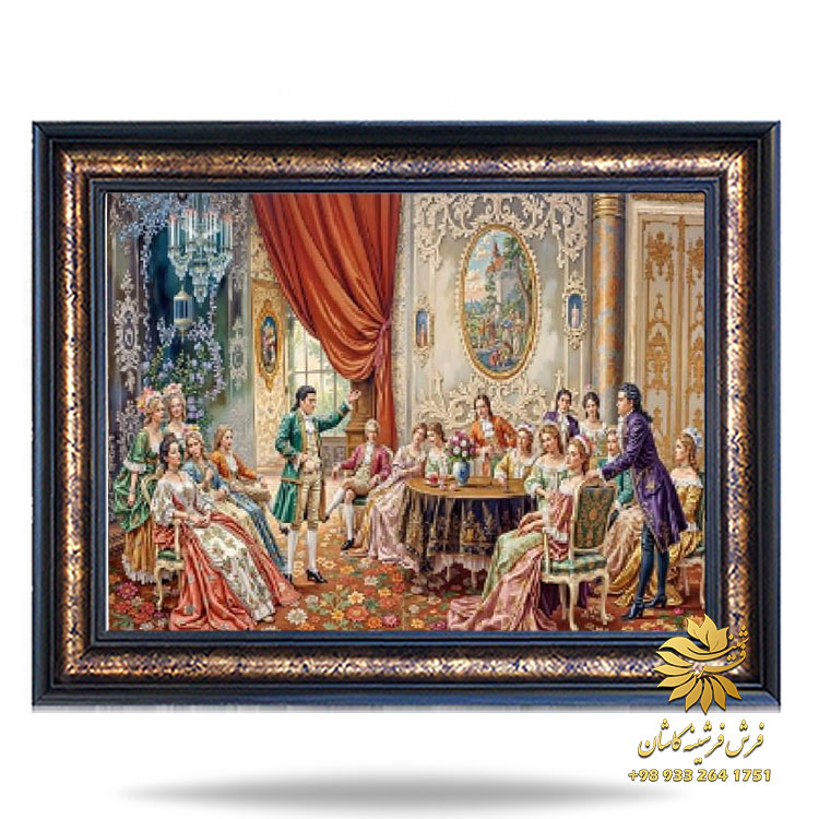 تابلو فرش شیک کاشان