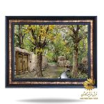 تابلو فرش طرح کوچه باغ