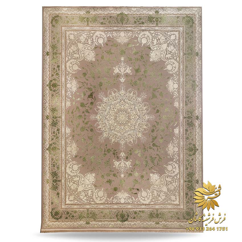 فرش سبز کاشان
