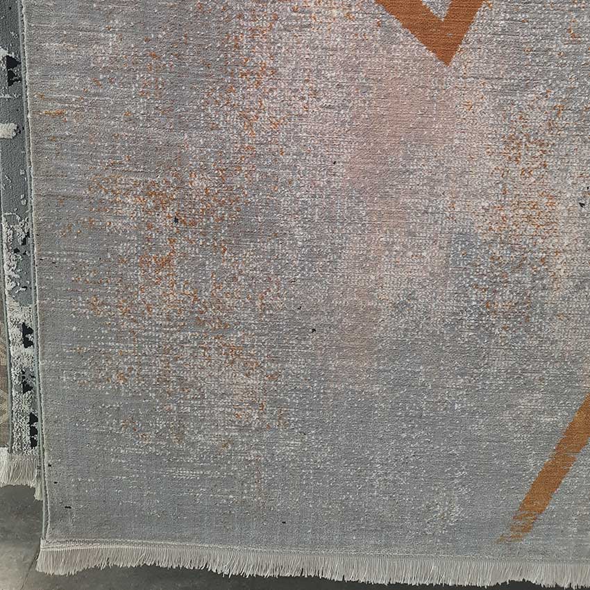قالیچه مدرن زمینه طوسی