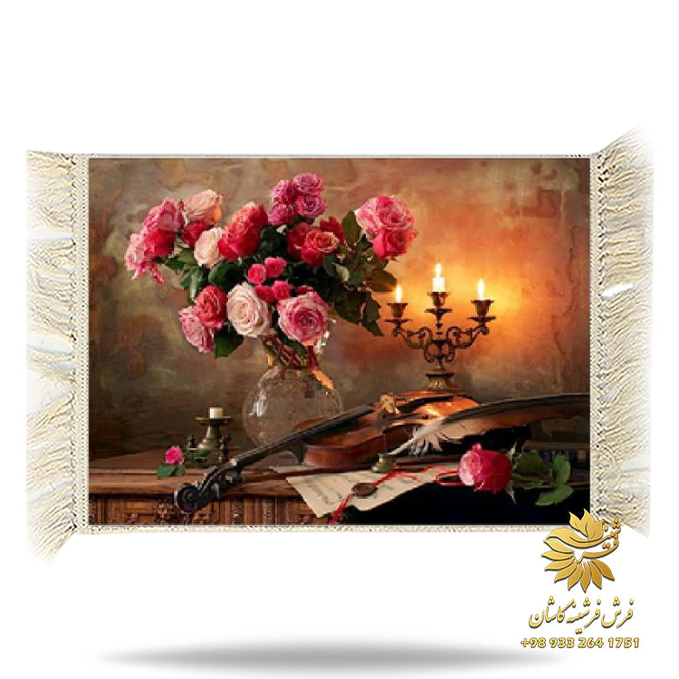 تابلو شمع و گل