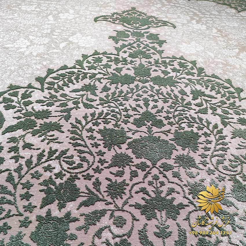 فرش سبز کاشان
