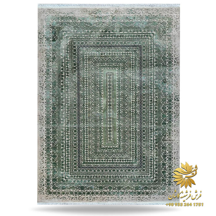 فرش نئو کلاسیک سبز