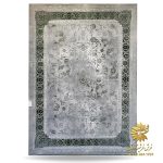 فرش وینتیج سبز و طوسی