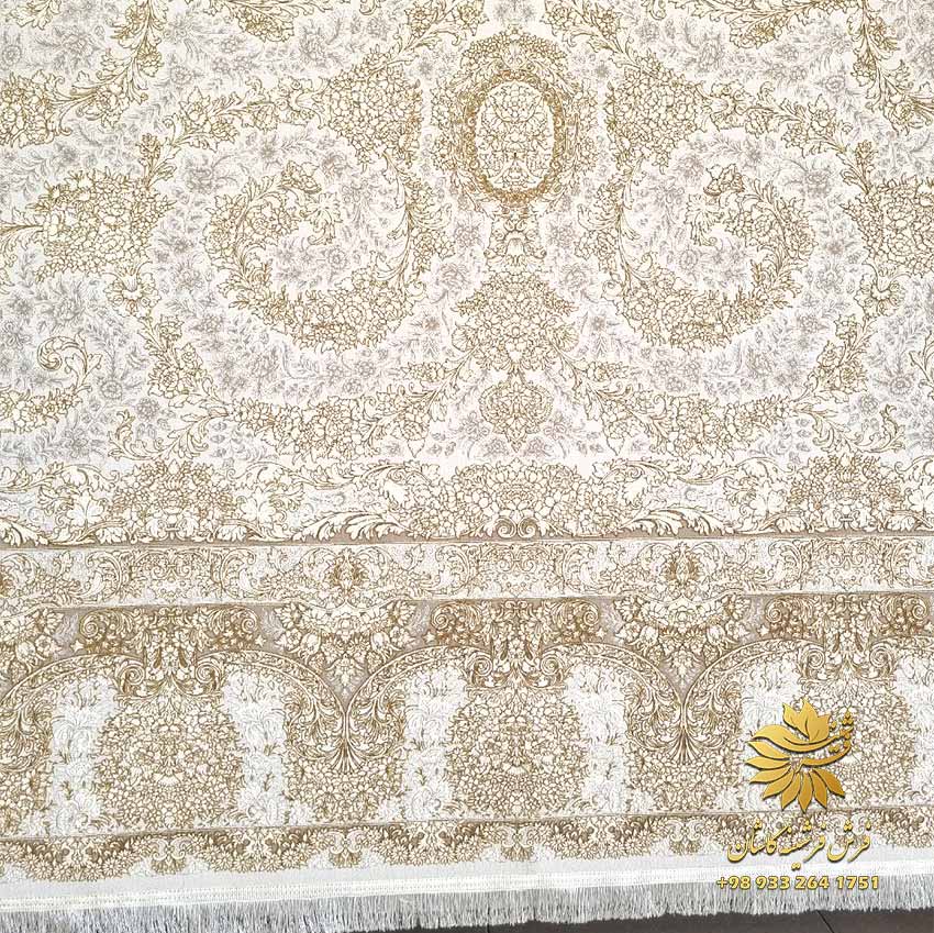 فرش صدفی طلایی