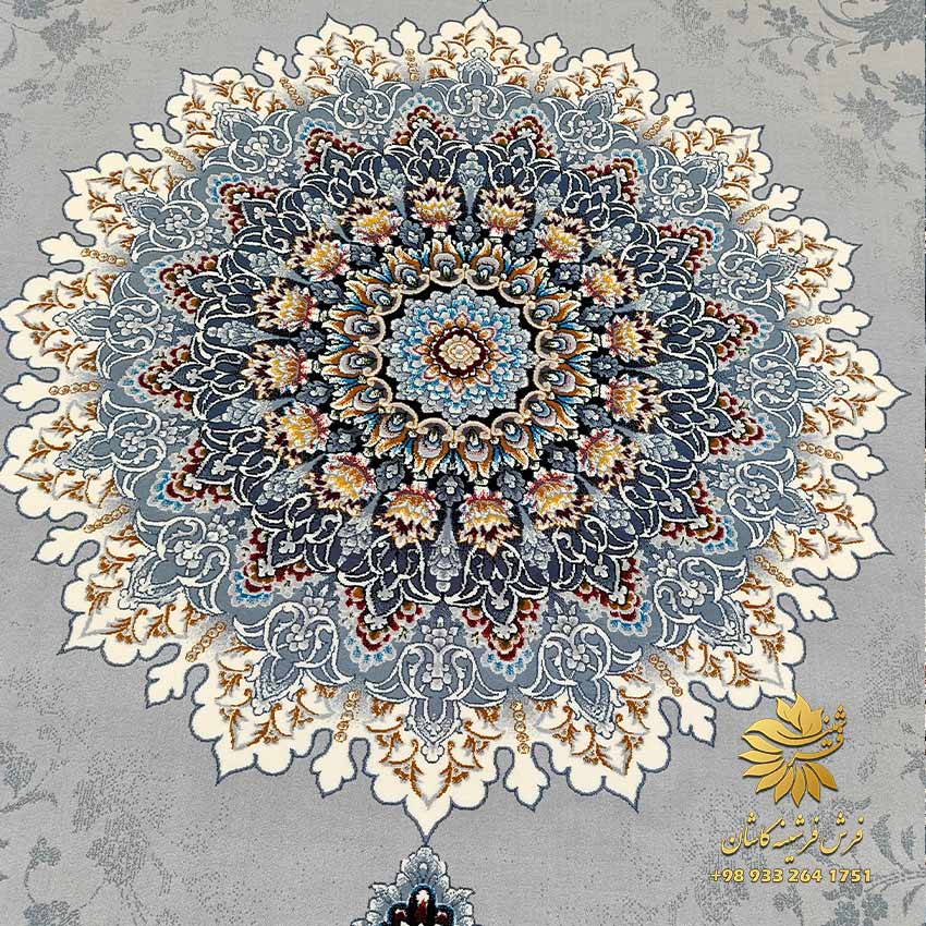 فرش رنگ طوسی