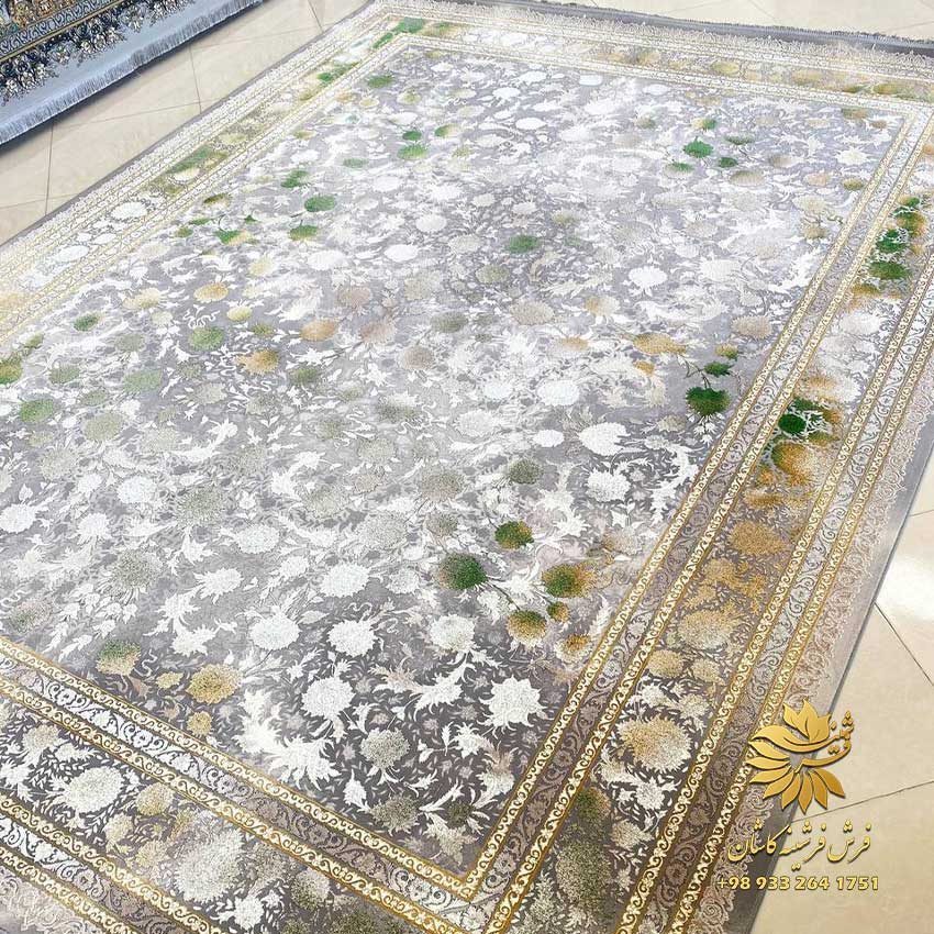 فرش سبز طلایی