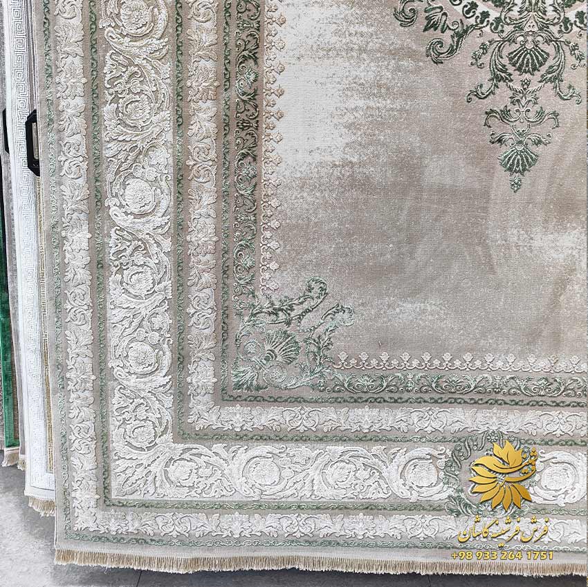 فرش سبز مدرن