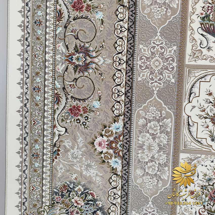 فرش کرم طوسی