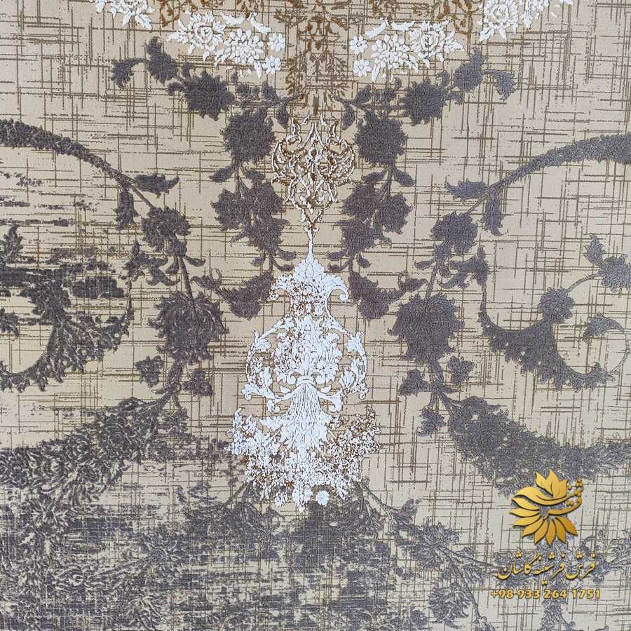 فرش کرم طوسی