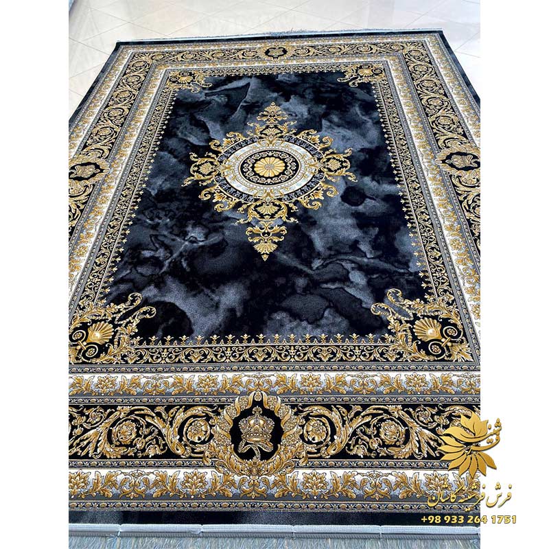 فرش ژیوا سرمه ای