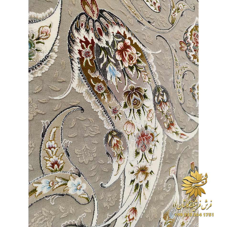 فرش طوسی افشان