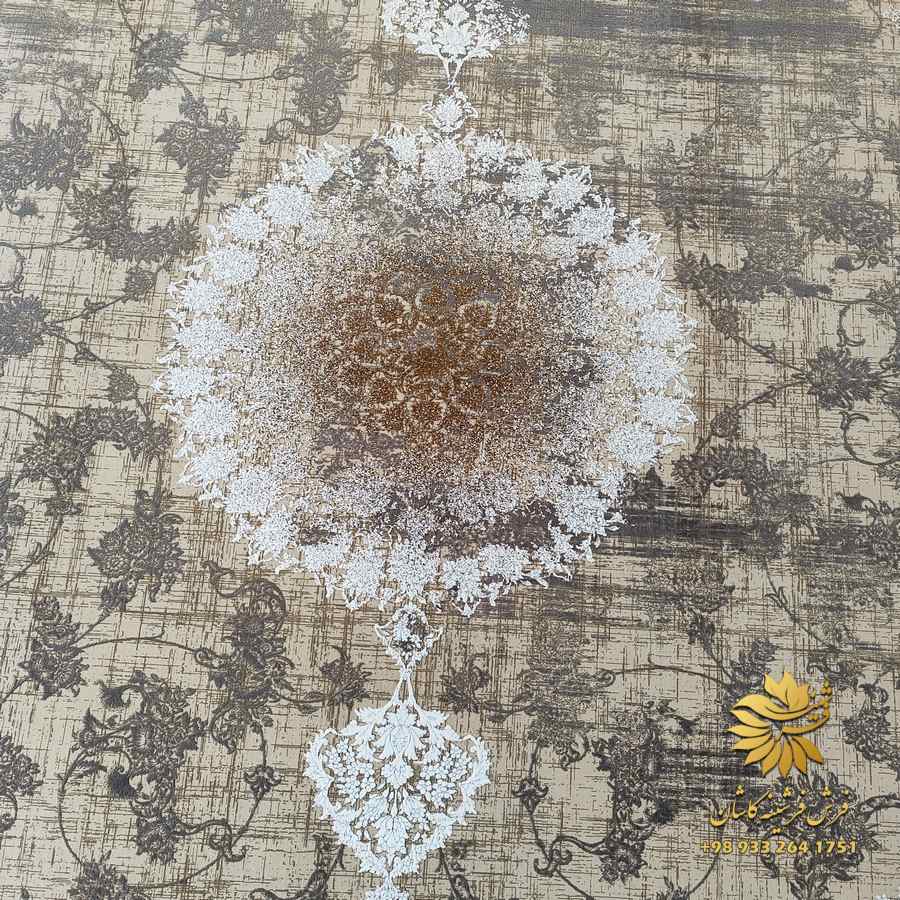 فرش طوسی طلایی جدید