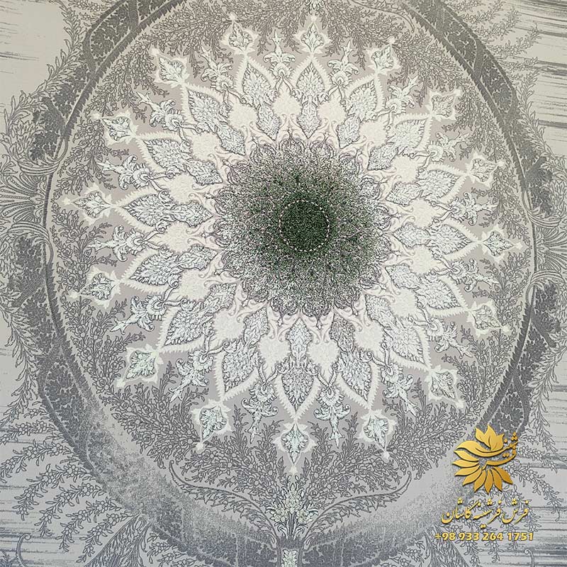 فرش سبز طوسی