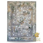 فرش طوسی و سبز