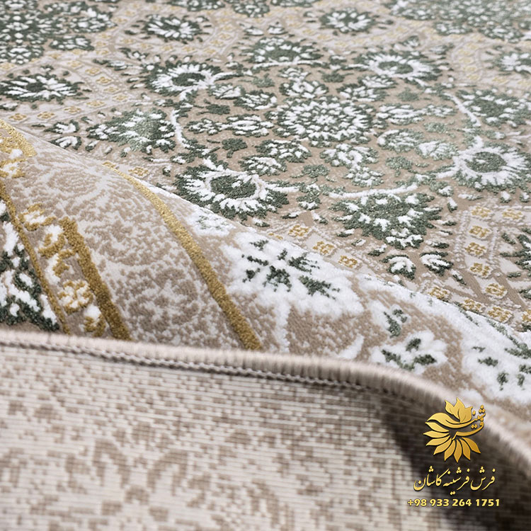 فرش ماشینی سبز