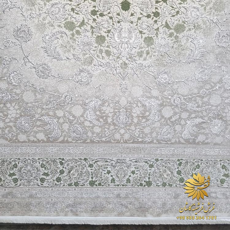 فرش نسکافه ای سبز