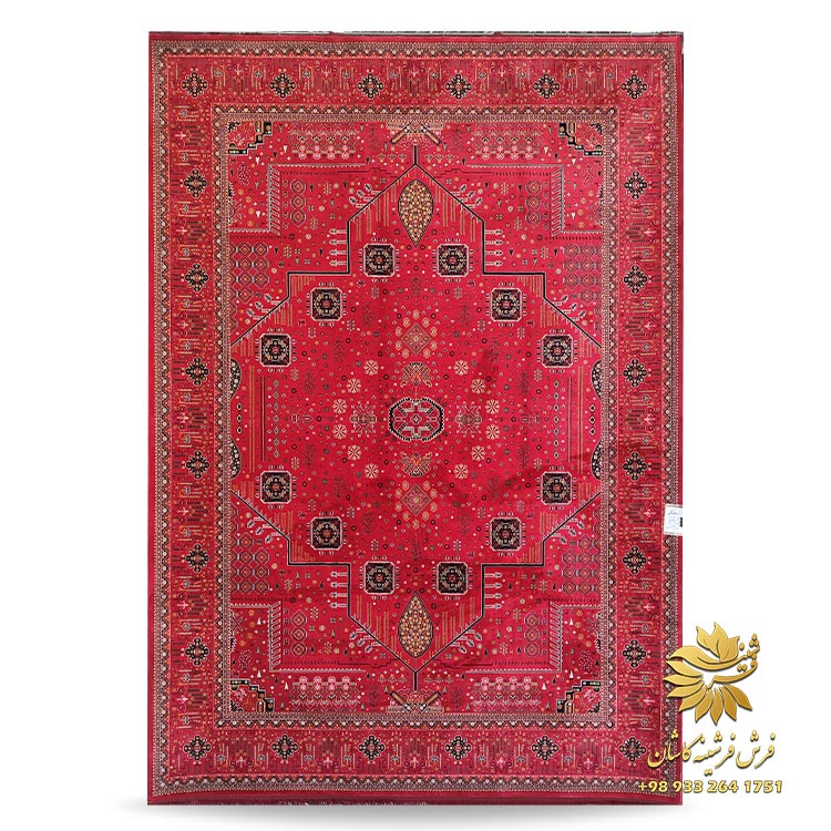 فرش قرمز لاکی کاشان