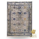 فرش 700 شانه طوسی آبی