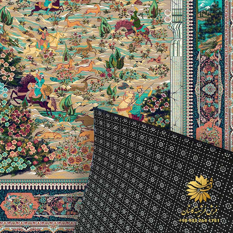 فرش مدل شکارگاه