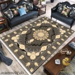 فرشینه طلاکوب دودی