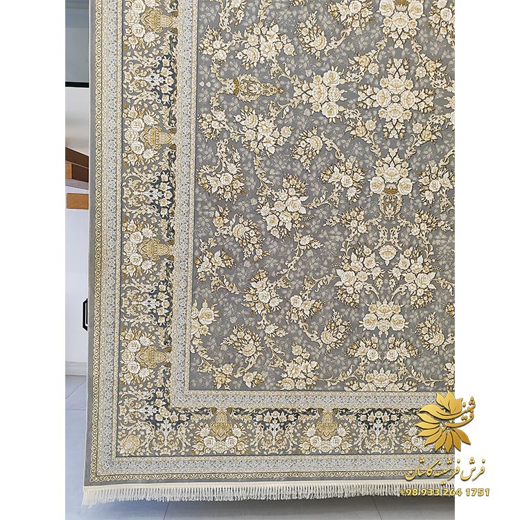 فرش طوسی طلایی