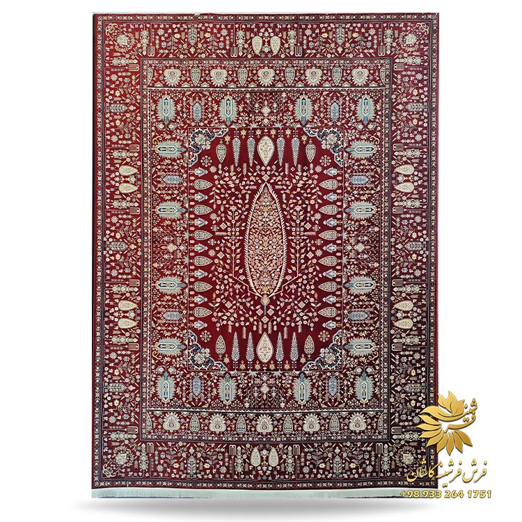 فرش سنتی قرمز ماشینی