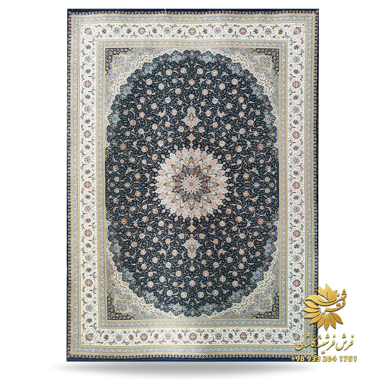 فرش سرمه ای 1500 شانه