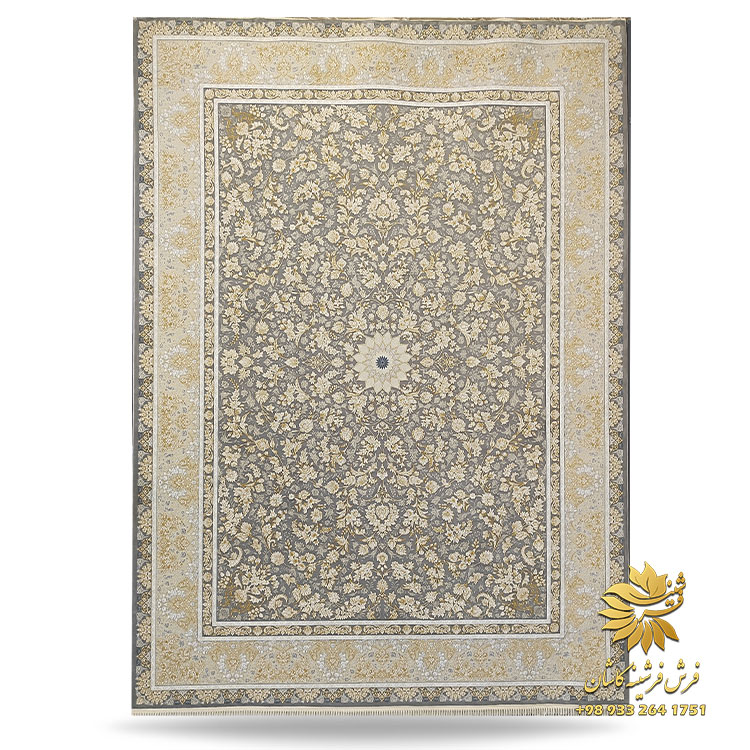 فرش طوسی طلایی جدید