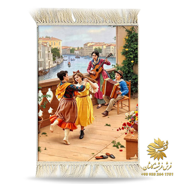 تابلو فرش زن