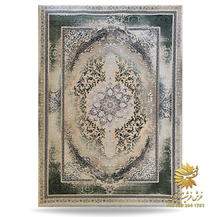 فرش سبز و کرم