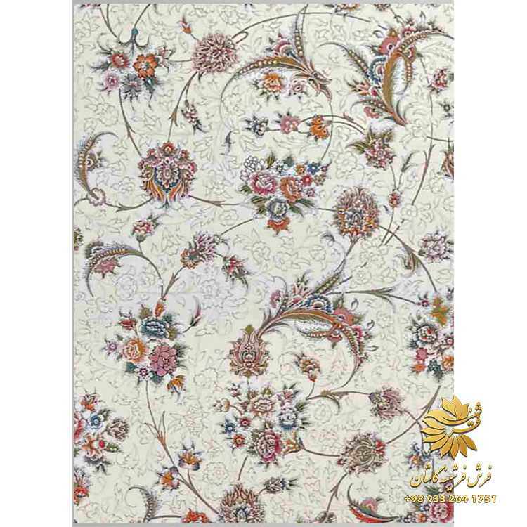 فرش کرم باغ گل