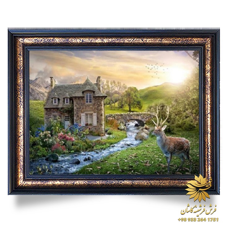 تابلو فرش منظره 1200 شانه